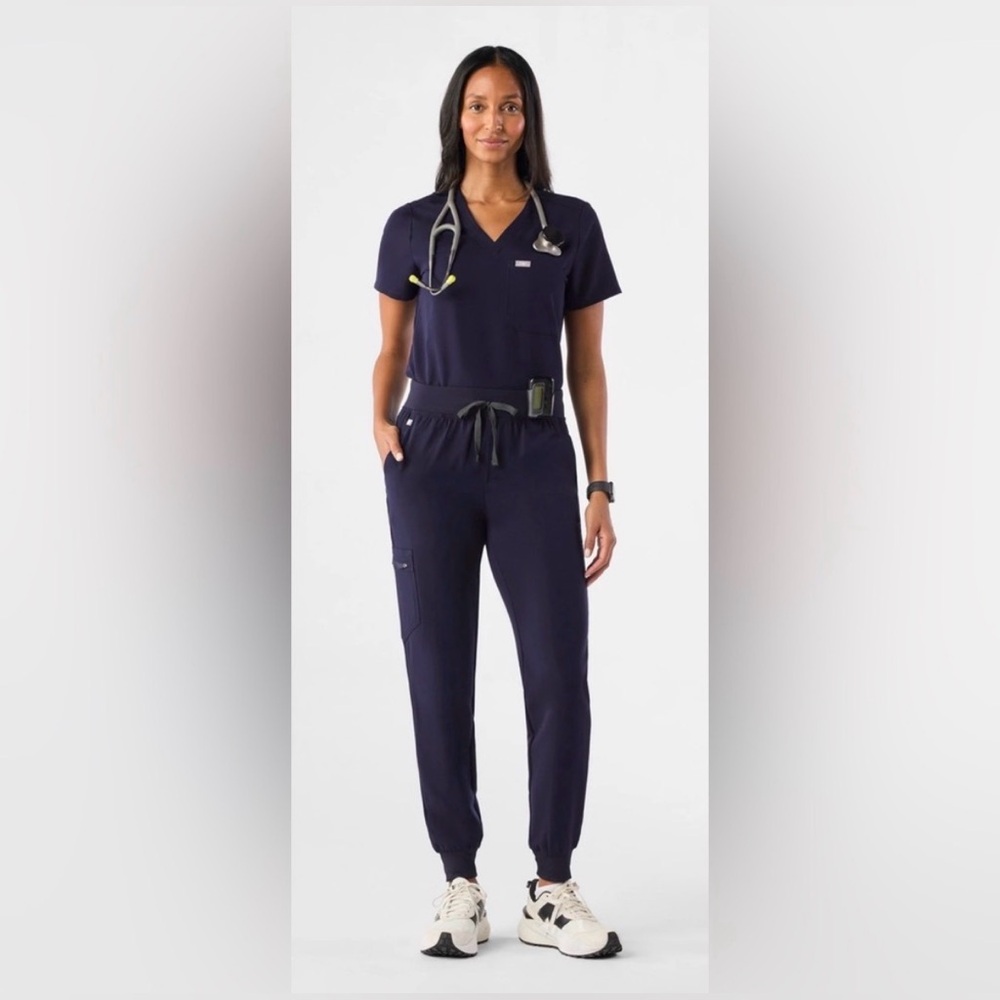 FIGS Zamora Navy Blue Jogger Scrub Pants Size M